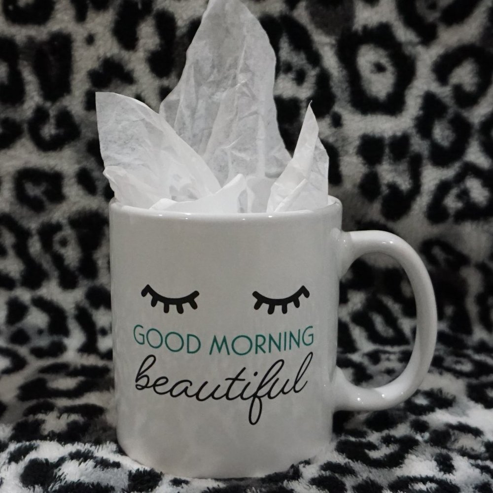 3/$20 Good Morning Beautiful Lashes Makeup Mug